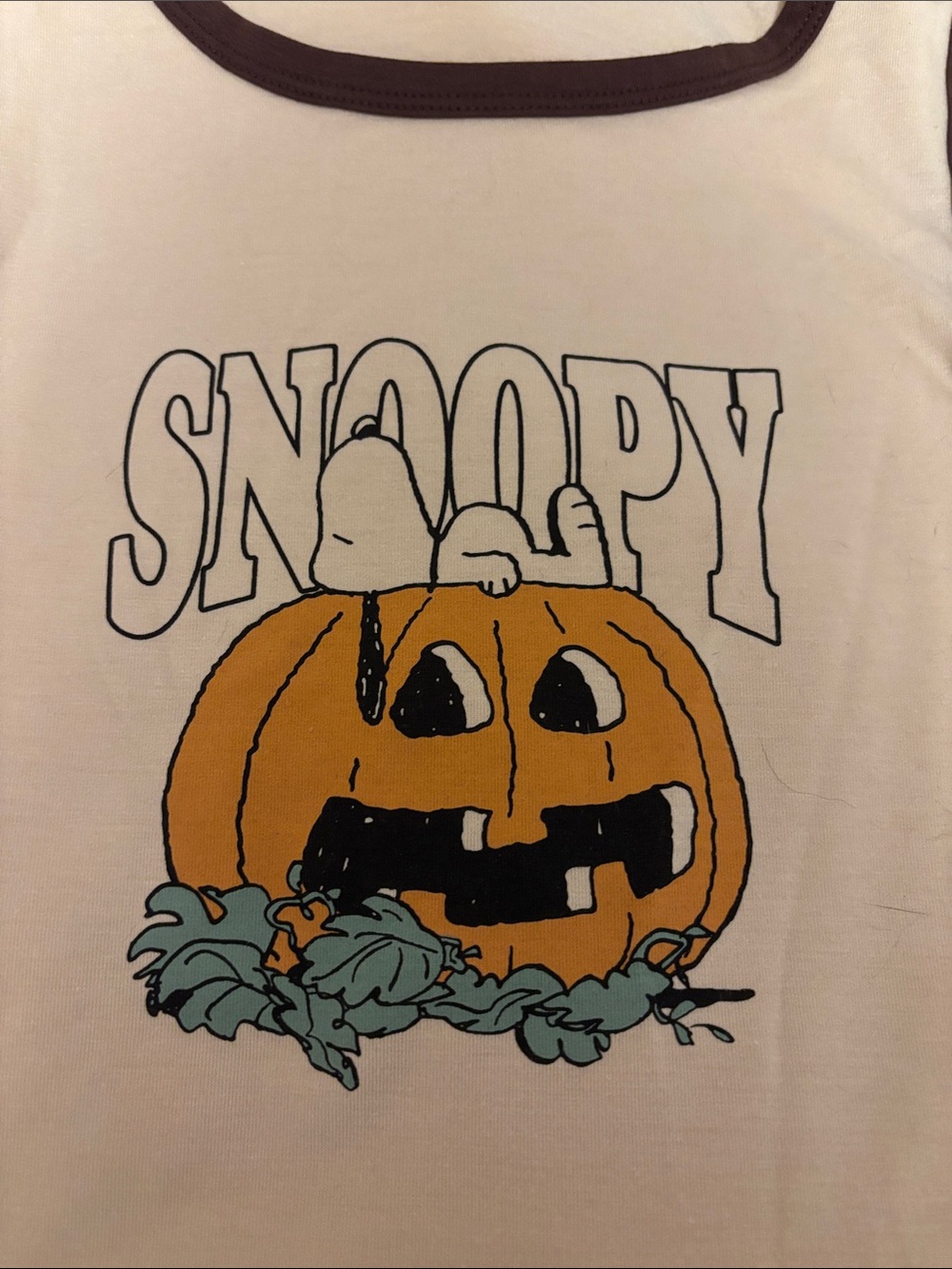 brand new women’s halloween snoopy pajama top - Picture 2 of 3